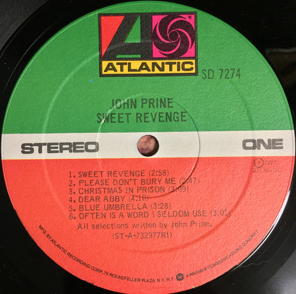 John Prine : Sweet Revenge (LP, Album, RP, RI )