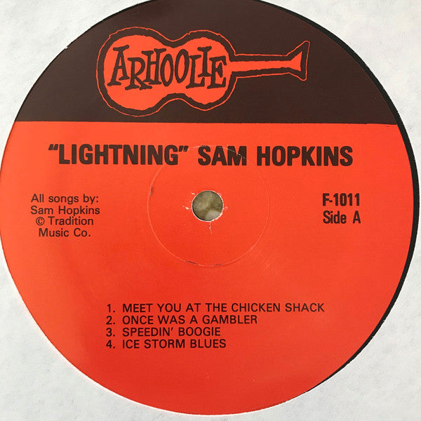 Lightnin' Hopkins : Lightnin' Sam Hopkins (LP, Album, RE)