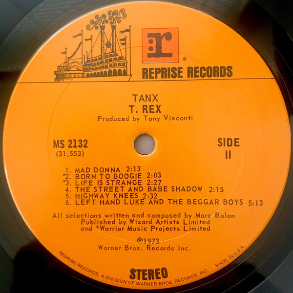 T. Rex : Tanx (LP, Album, San)