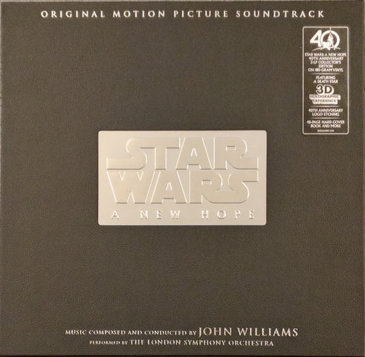 John Williams (4), London Symphony Orchestra : Star Wars: A New Hope (40th Anniversary) (2xLP, Album, RM + 12", S/Sided, Etch, RM, Hol + Bo)