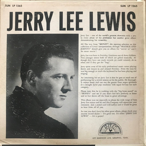 Jerry Lee Lewis : Jerry Lee's Greatest! (LP, Album)