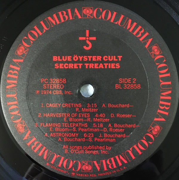 Blue Öyster Cult : Secret Treaties (LP, Album, RE, Ter)