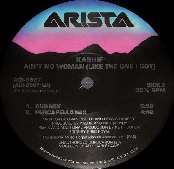 Kashif : Ain't No Woman (Like The One I Got) (Remix) (12")