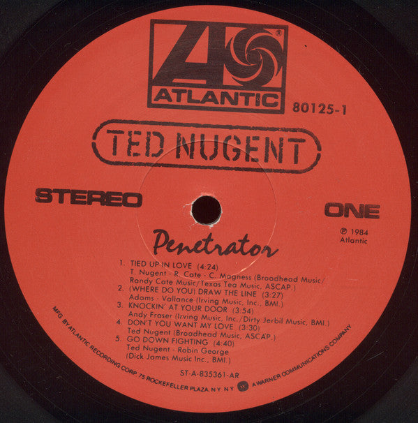 Ted Nugent : Penetrator (LP, Album, AR )