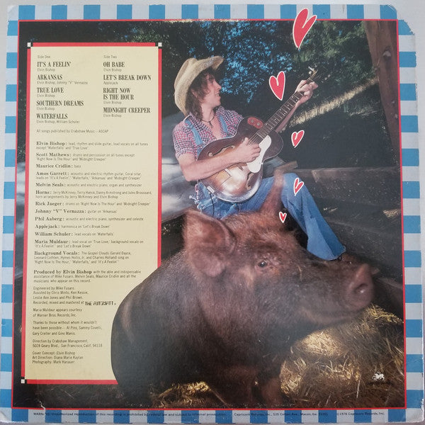 Elvin Bishop : Hog Heaven (LP, Album, San)