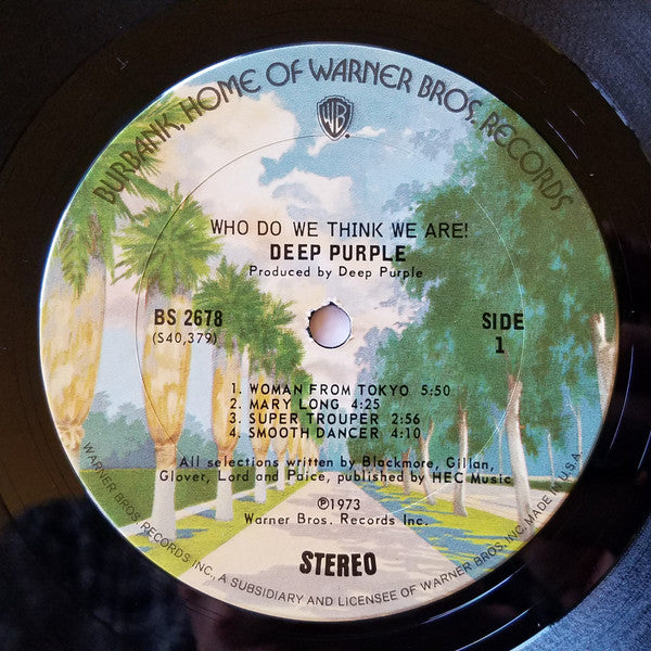 Deep Purple : Who Do We Think We Are! (LP, Album, RE, Ter)
