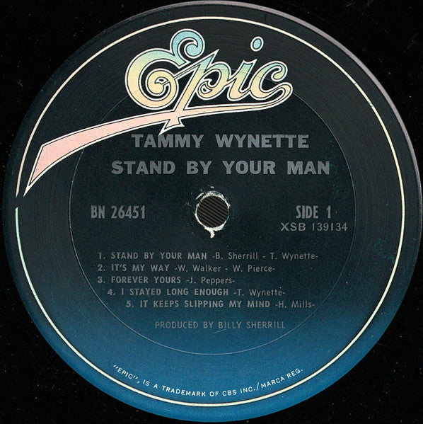 Tammy Wynette : Stand By Your Man (LP, Album, RE, San)