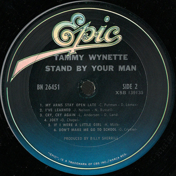 Tammy Wynette : Stand By Your Man (LP, Album, RE, San)