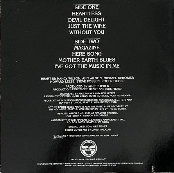 Heart : Magazine (LP, Album, RE, San)