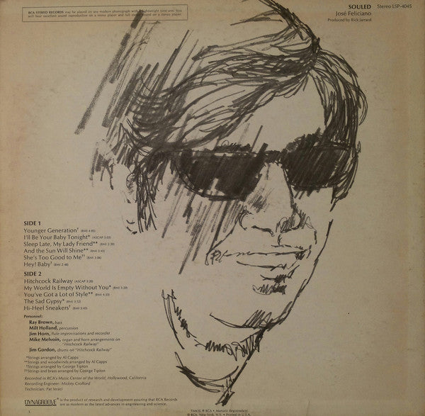 José Feliciano : Souled (LP, Album, Roc)