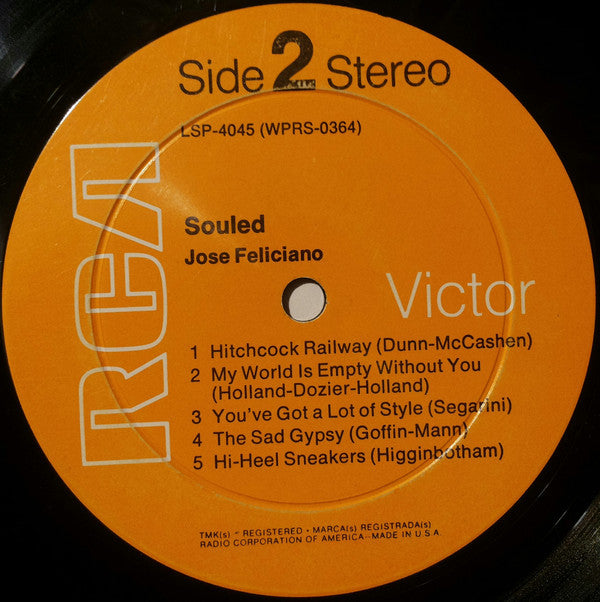 José Feliciano : Souled (LP, Album, Roc)