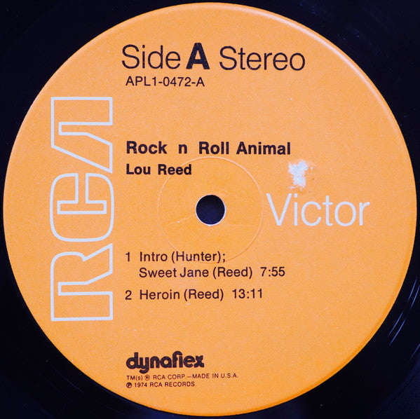 Lou Reed : Rock N Roll Animal (LP, Album, Ind)