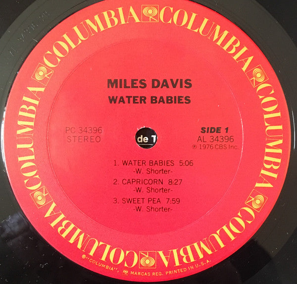 Miles Davis : Water Babies (LP, Album, Ter)