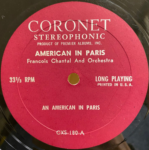 Francois Chantal & Orchestra : George Gershwin’s American In Paris (LP, Album, Los)