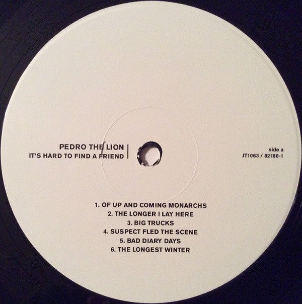 Pedro The Lion : It's Hard To Find A Friend (LP, Album, RE, RM)