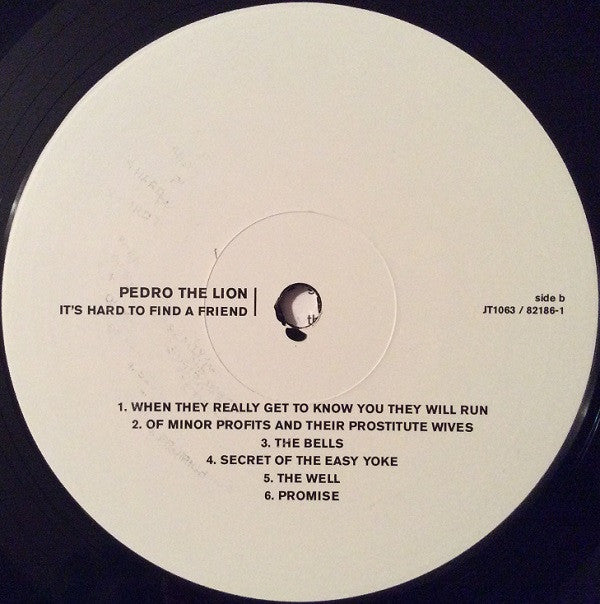 Pedro The Lion : It's Hard To Find A Friend (LP, Album, RE, RM)