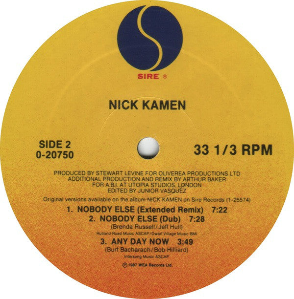 Nick Kamen : Nobody Else (12", Maxi)