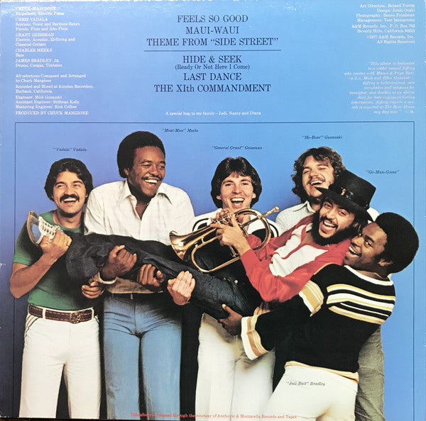 Chuck Mangione : Feels So Good (LP, Album, Mon)
