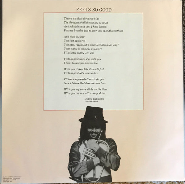 Chuck Mangione : Feels So Good (LP, Album, Mon)