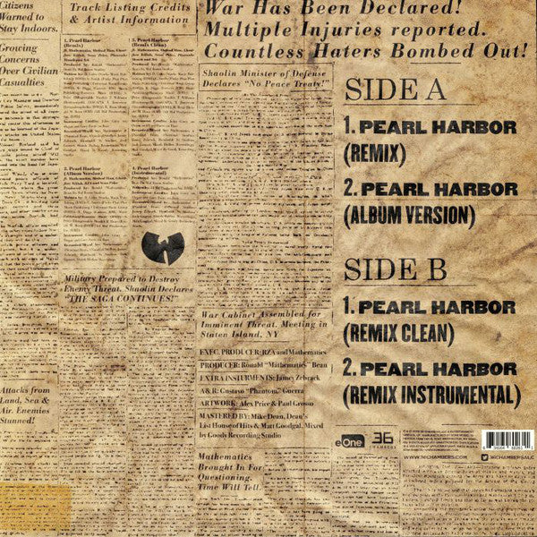 Wu-Tang* : Pearl Harbor (12", Dlx)