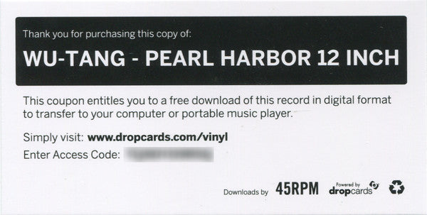 Wu-Tang* : Pearl Harbor (12", Dlx)