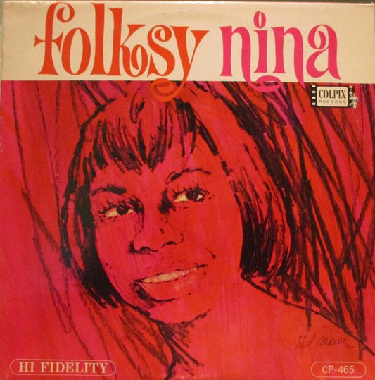 Nina Simone : Folksy Nina (LP, Album, Mono, Promo)