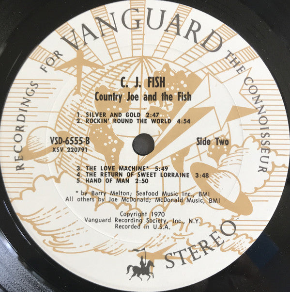Country Joe And The Fish : C.J. Fish (LP, Album, RP, San)