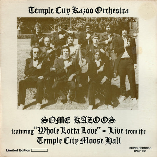 Temple City Kazoo Orchestra : Some Kazoos (12", EP, Col)