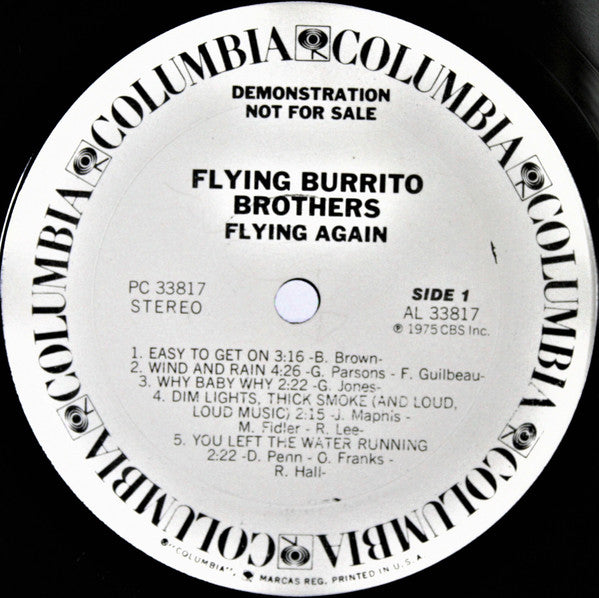 The Flying Burrito Bros : Flying Again (LP, Album, Promo, Ter)