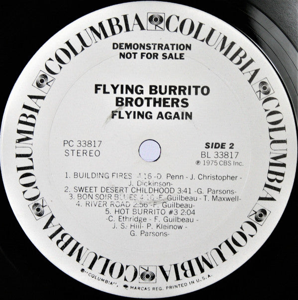 The Flying Burrito Bros : Flying Again (LP, Album, Promo, Ter)