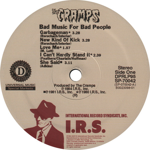 The Cramps : Bad Music For Bad People (LP, Comp, RE, 150)
