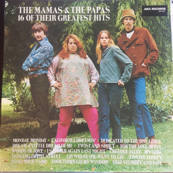 The Mamas & The Papas : 16 Of Their Greatest Hits (LP, Comp, RE, Glo)