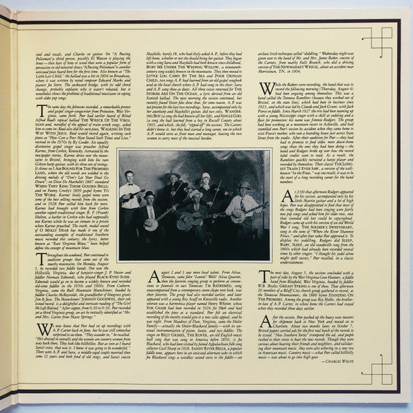 Various : The Bristol Sessions (2xLP, Comp)