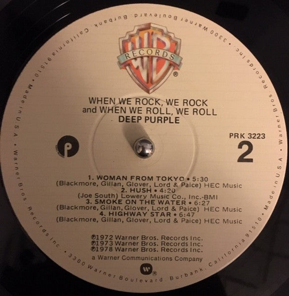 Deep Purple : When We Rock, We Rock And When We Roll, We Roll (LP, Album, Comp, Win)