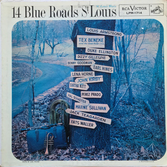 Various : 14 Blue Roads To St. Louis  (LP, Comp, Mono, Ind)