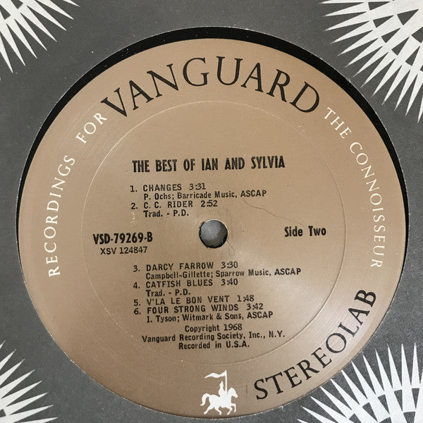 Ian & Sylvia : The Best Of Ian & Sylvia (LP, Comp, San)