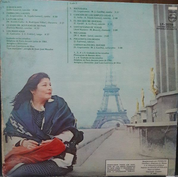 Mercedes Sosa : A Quien Doy (LP, Album)