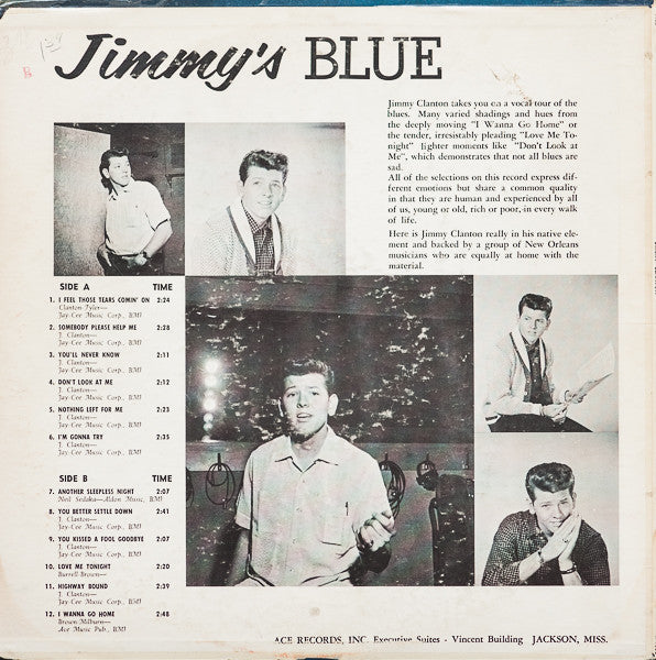 Jimmy Clanton : Jimmy's Blue (LP)