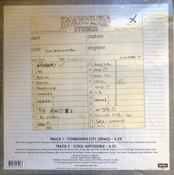 Joe Strummer : Forbidden City (Demo) / Cool Impossible (12", RSD, Ltd)