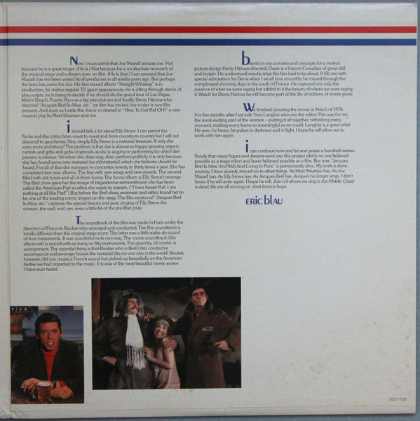 Elly Stone, Mort Shuman, Joe Masiell With Jacques Brel : Jacques Brel Is Alive And Well And Living In Paris (2xLP, RP, Pre)