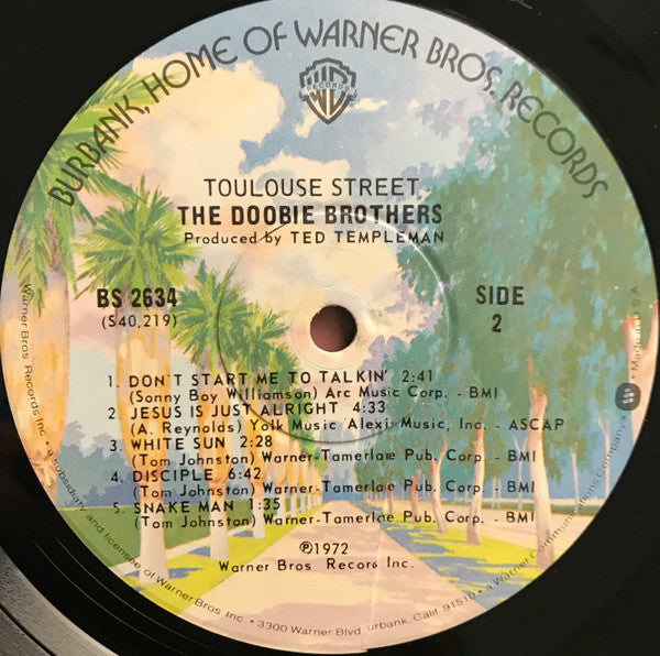 The Doobie Brothers : Toulouse Street (LP, Album, RP, Win)