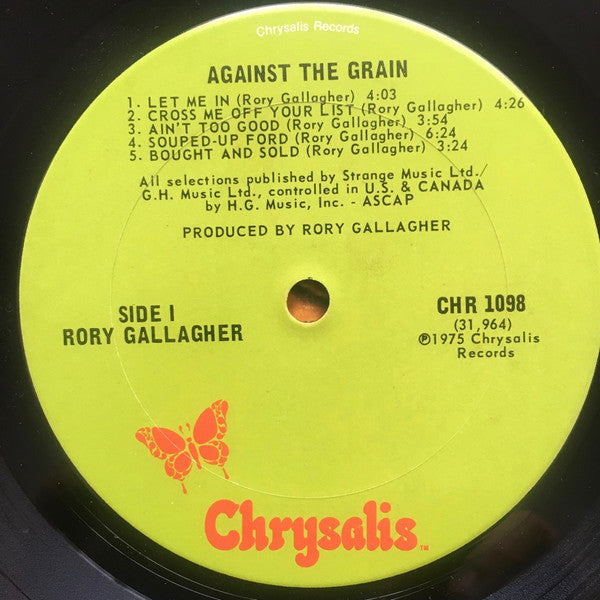 Rory Gallagher : Against The Grain (LP, Album, San)