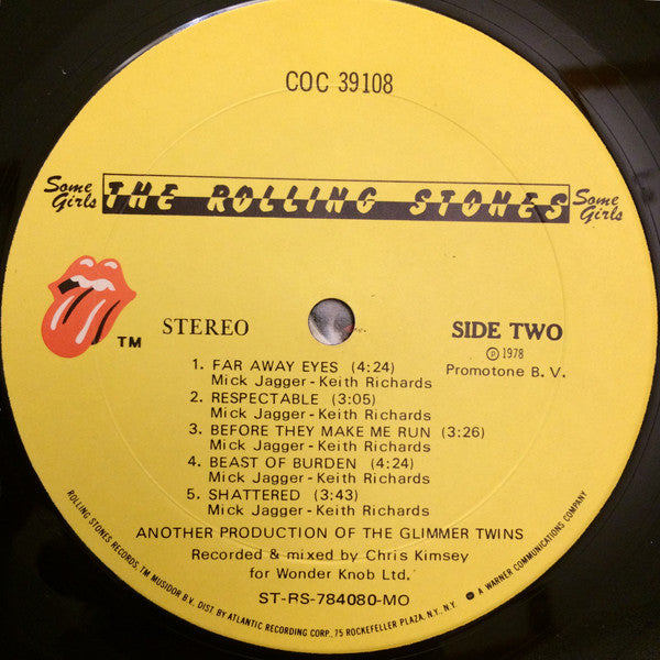 The Rolling Stones : Some Girls (LP, Album, 1st)