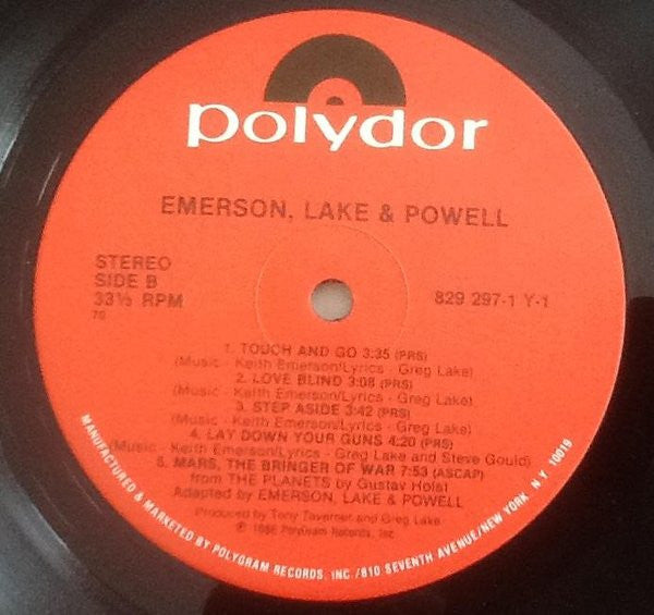 Emerson, Lake & Powell : Emerson, Lake & Powell (LP, Album, Ind)