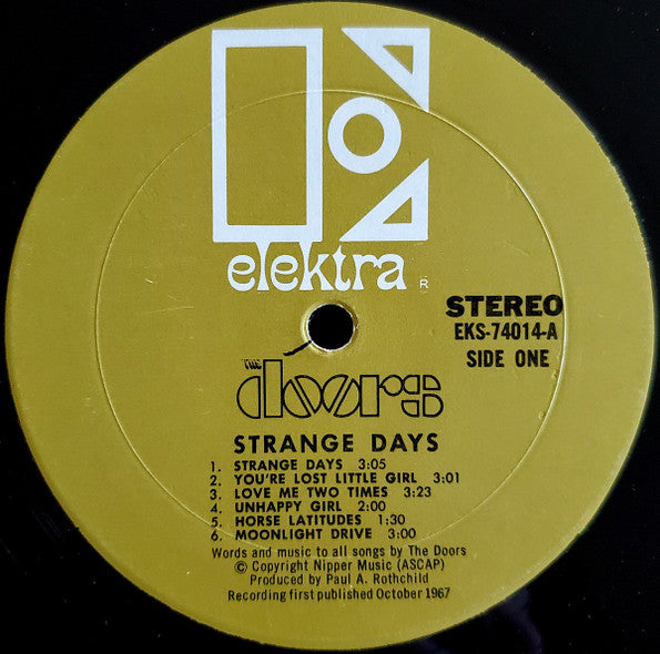 The Doors : Strange Days (LP, Album, Mon)
