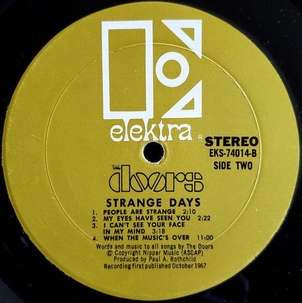 The Doors : Strange Days (LP, Album, Mon)