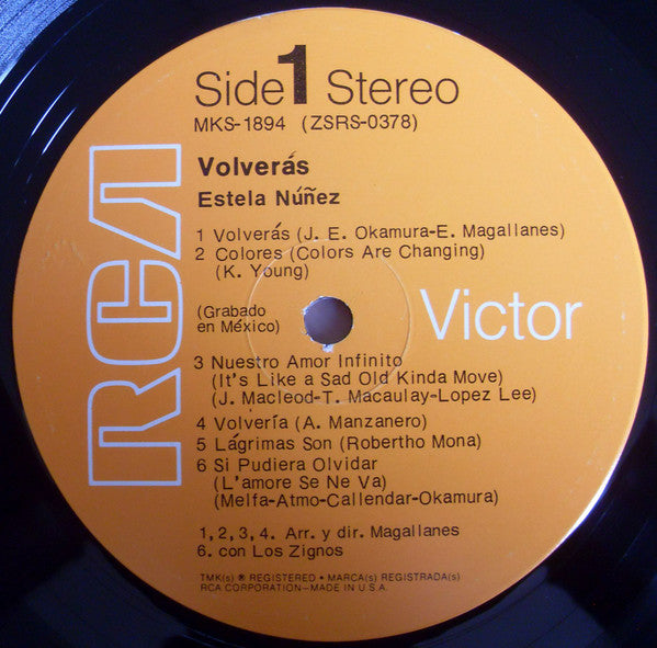 Estela Nuñez : Volverás (LP, Album, Dyn)