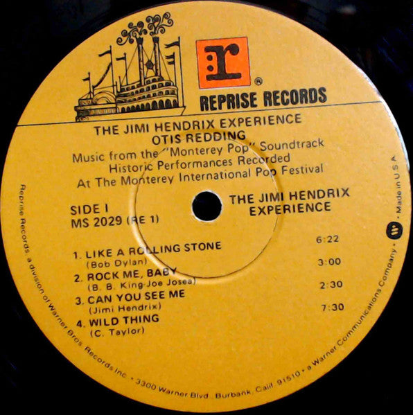 Otis Redding / The Jimi Hendrix Experience : Historic Performances Recorded At The Monterey International Pop Festival (LP, Album, RE)