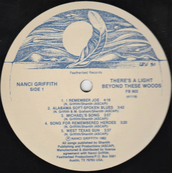 Nanci Griffith : There's A Light Beyond These Woods (LP, RE, Aus)