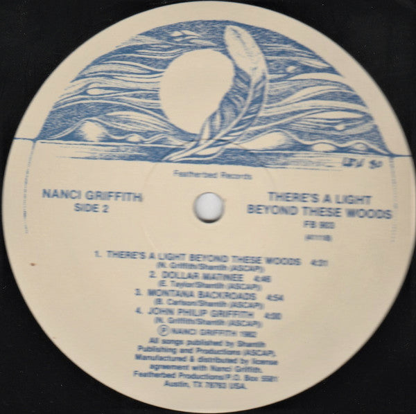 Nanci Griffith : There's A Light Beyond These Woods (LP, RE, Aus)